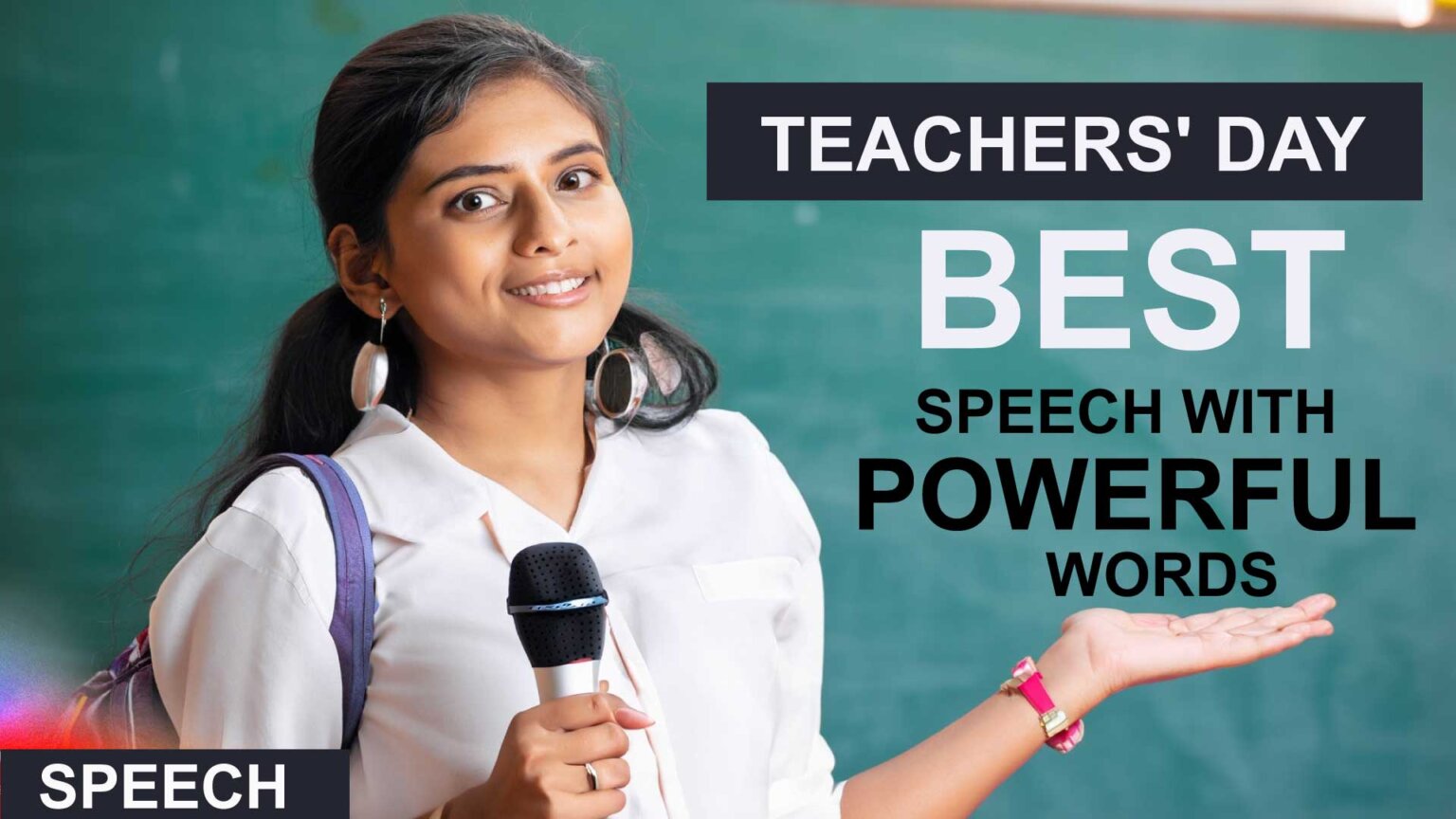 2 minute speech on teachers' day in english